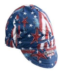 lincoln electric unisex adult flat lincoln electric welding cap mesh inside liner all american print k3203 all, graphic, one size us