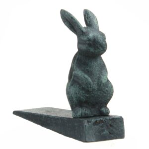 verde cast iron rabbit ~ bunny door wedge