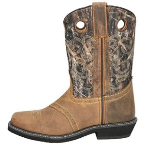 Smoky Mountain Boots Women's Pawnee Western Boots, Brown Oil Distress/Camo, 9.5