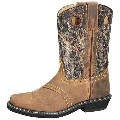 Smoky Mountain Boots Women's Pawnee Western Boots, Brown Oil Distress/Camo, 9.5