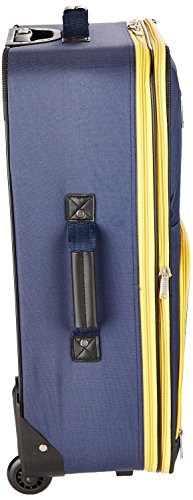 Rockland Journey Softside Upright Luggage Set, Expandable, Navy, 4-Piece (14/19/24/28)