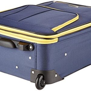 Rockland Journey Softside Upright Luggage Set, Expandable, Navy, 4-Piece (14/19/24/28)