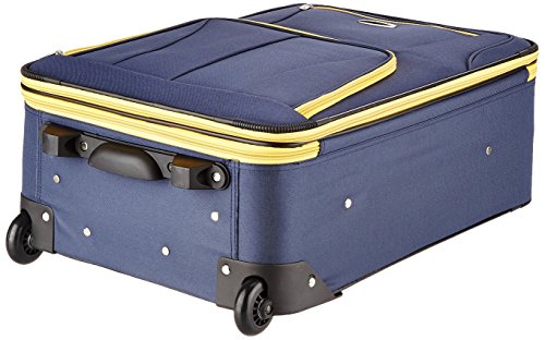 Rockland Journey Softside Upright Luggage Set, Expandable, Navy, 4-Piece (14/19/24/28)