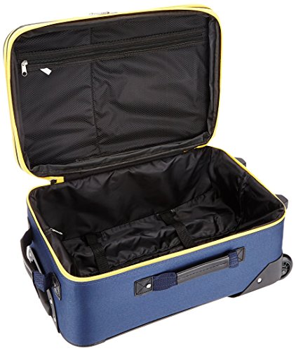 Rockland Journey Softside Upright Luggage Set, Expandable, Navy, 4-Piece (14/19/24/28)