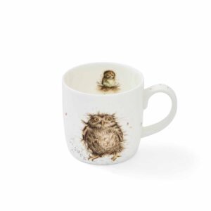 royal worcester wrendale wrendale what a hoot mug, multi-colour