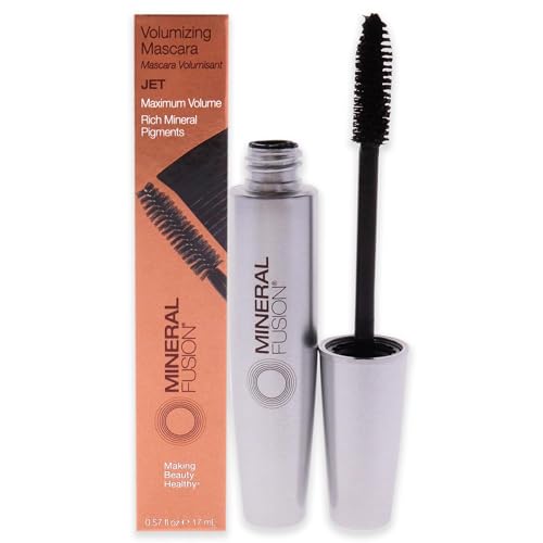 Mineral Fusion Volumizing Mascara, Jet, 0.57 Fl Oz (Pack of 1)