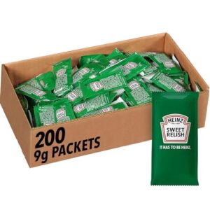 heinz sweet relish single serve packet (0.31 oz [9g] pouches, pack of 200)