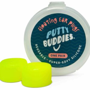 PUTTY BUDDIES Floating Earplugs 3-Pair Pack – Soft Silicone Ear Plugs for Swimming & Bathing – Invented by Physician – Block Water– Premium Swim Earplugs – Doctor Recommended – Ear Tubes