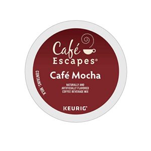 Cafe Escapes Cafe Mocha Keurig Single-Serve K-Cup Pods, 96 Count (4 Packs of 24)