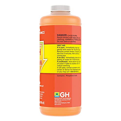 General Hydroponics pH Down Liquid Premium Buffering For pH Stability, Quart