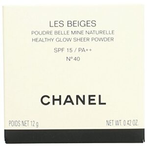 Chanel Les Beiges Healthy Glow Sheer Powder SPF 15 No.40, 0.42 Ounce