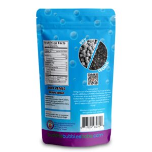 Quick Cook REAL Tapioca Black (Brown Sugar) Boba Pearls By Buddha Bubbles Boba 10 Ounces (283 Grams)