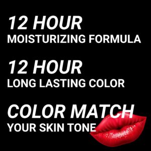 MOODmatcher Twist Stick Original Color-Change Lipstick, Red-12 Hour Long Wear, Waterproof, Ultra Hydrating With Aloe & Vitamin E, Smudgeproof, faderproof & Kissproof (Green)