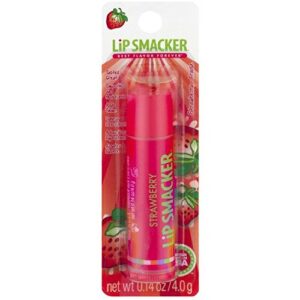 lip smacker strawberry lip balm, 0.14 oz (pack of 10)