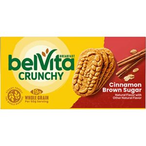 BelVita Cinnamon Brown Sugar Breakfast Biscuits, 8 Packs (4 Biscuits Per Pack)