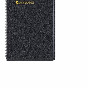 AT-A-GLANCE 2017 Weekly Appointment Book, Black, 4 7/8 x 8 Inches (70-075-05)