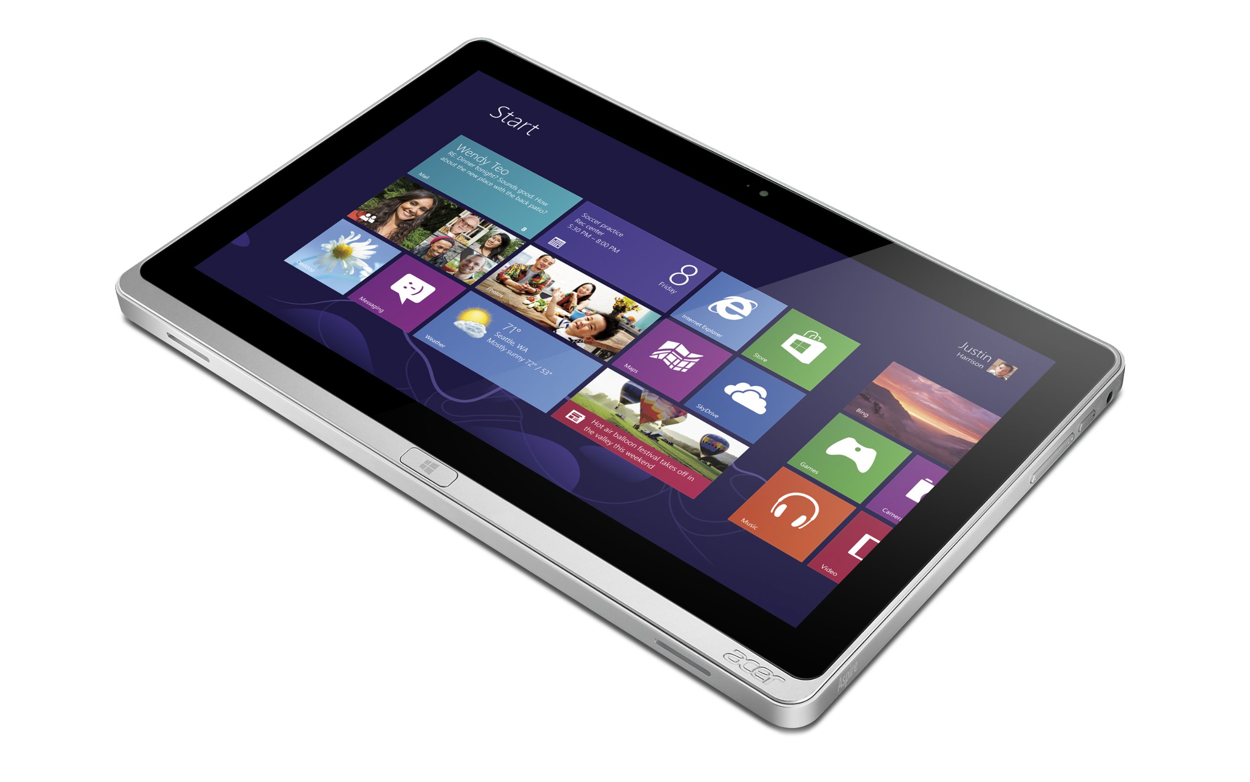 Acer Aspire P3-171-6820 Detachable 2 in 1 Touchscreen Ultrabook (Windows 8, Intel Core i5-3339Y 1.5 GHz, 11.6" LED-lit Screen, Storage: 120 GB, RAM: 4 GB) Silver