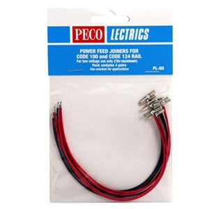 Peco Trains PPCPL80 HO Code 100/124 Power Feed Joiner (4pr)