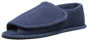 muk luks® men's velcro open toe slippers