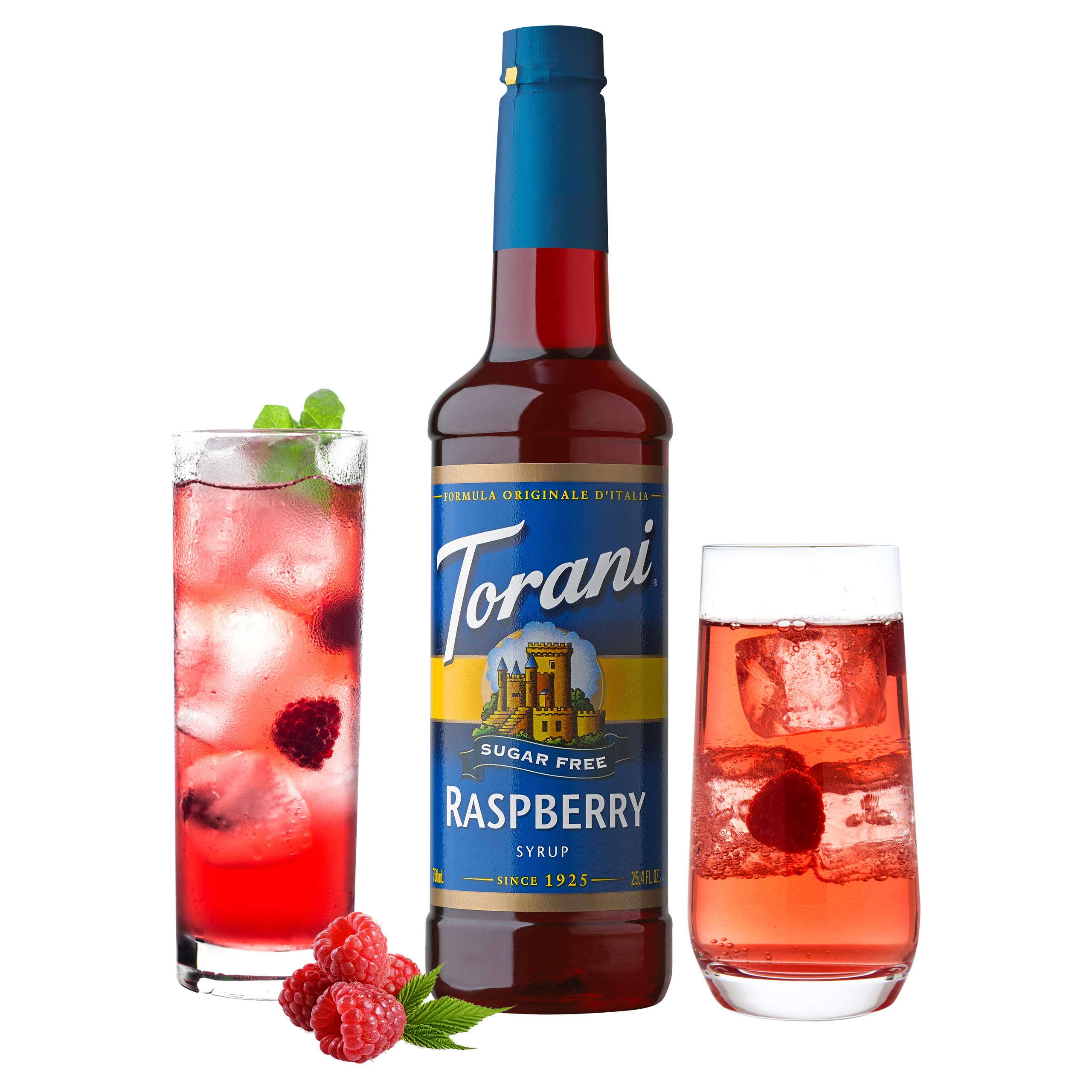 Torani Sugar Free Syrup, Raspberry, 25.4 Ounce (Pack of 4)