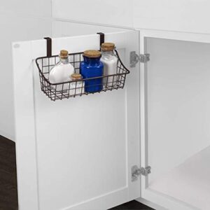 Spectrum Diversified Grid Storage Basket, Over the Cabinet Door, Small, Bronze