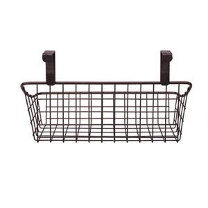 Spectrum Diversified Grid Storage Basket, Over the Cabinet Door, Small, Bronze