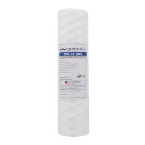 hydronix swc-25-1005 universal whole house string wound sediment water filter cartridge 2.5" x 10" - 5 micron