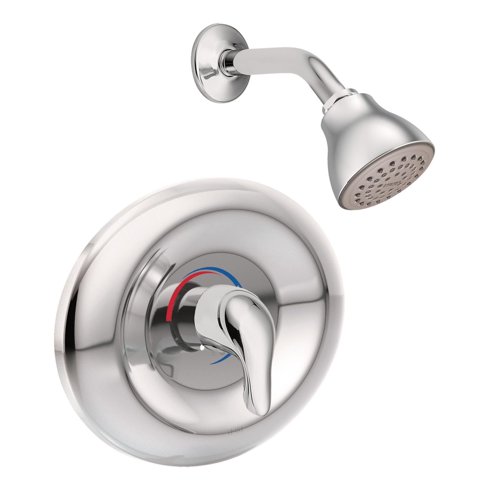 Moen Chateau Chrome Eco-Performance Shower Trim Set, Featuring Showerhead and Shower Lever Handle with Escutcheon (Posi-Temp Valve Required), TL2368EP