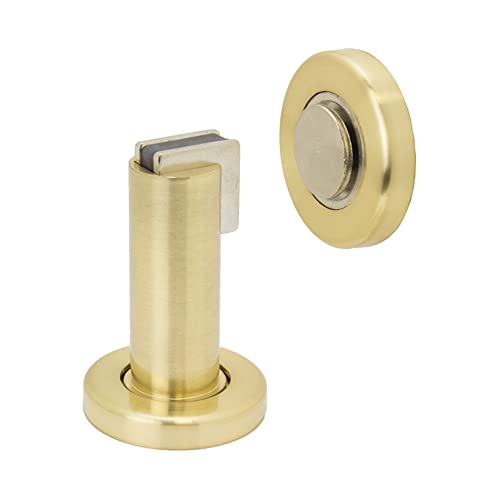 FPL Modern Door Stop/Holder and Magnetic Catch - Satin Brass