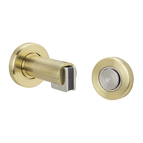 FPL Modern Door Stop/Holder and Magnetic Catch - Satin Brass