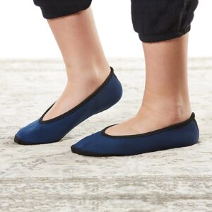 Nufoot Women's Ballet Flat Slipper, Navy, X-Large