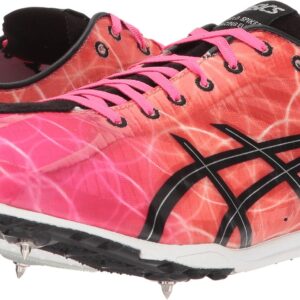 ASICS Men's Gun Lap Track Shoe,Knockout Pink/Black/Fiery Flame,12 M US