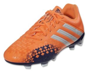 adidas new women's p absolado lz trx fg soccer cleats orange/wht/purple 5