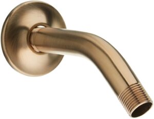 delta faucet u4993-cz wall mounted shower arm and flange, 6", champagne bronze