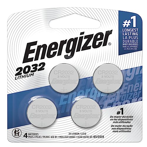 Energizer Watch/Electronic/Specialty Battery, 2032, 3V, 4/Pack (2032BP4)