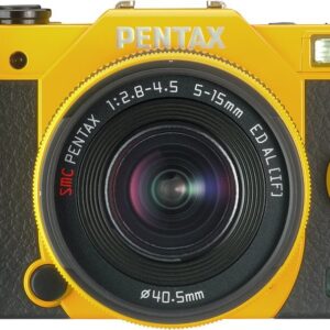 Pentax Q7 12.4MP Mirrorless Digital Camera with 02 Standard Zoom 5-15mm f2.8-4.5 Lens (Yellow)