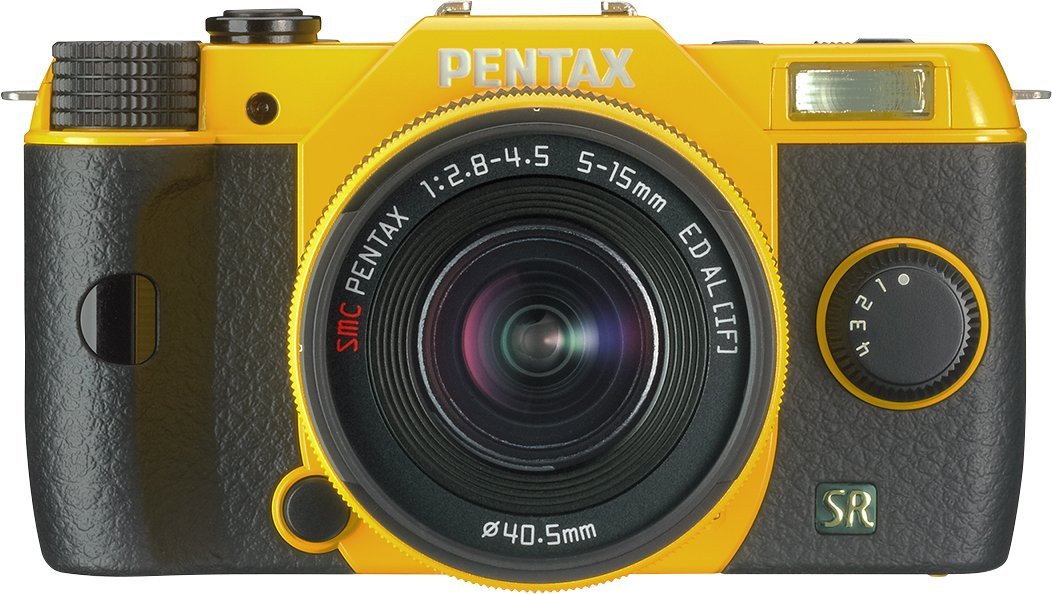 Pentax Q7 12.4MP Mirrorless Digital Camera with 02 Standard Zoom 5-15mm f2.8-4.5 Lens (Yellow)