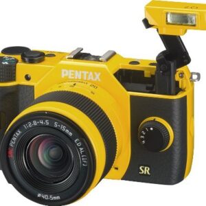 Pentax Q7 12.4MP Mirrorless Digital Camera with 02 Standard Zoom 5-15mm f2.8-4.5 Lens (Yellow)
