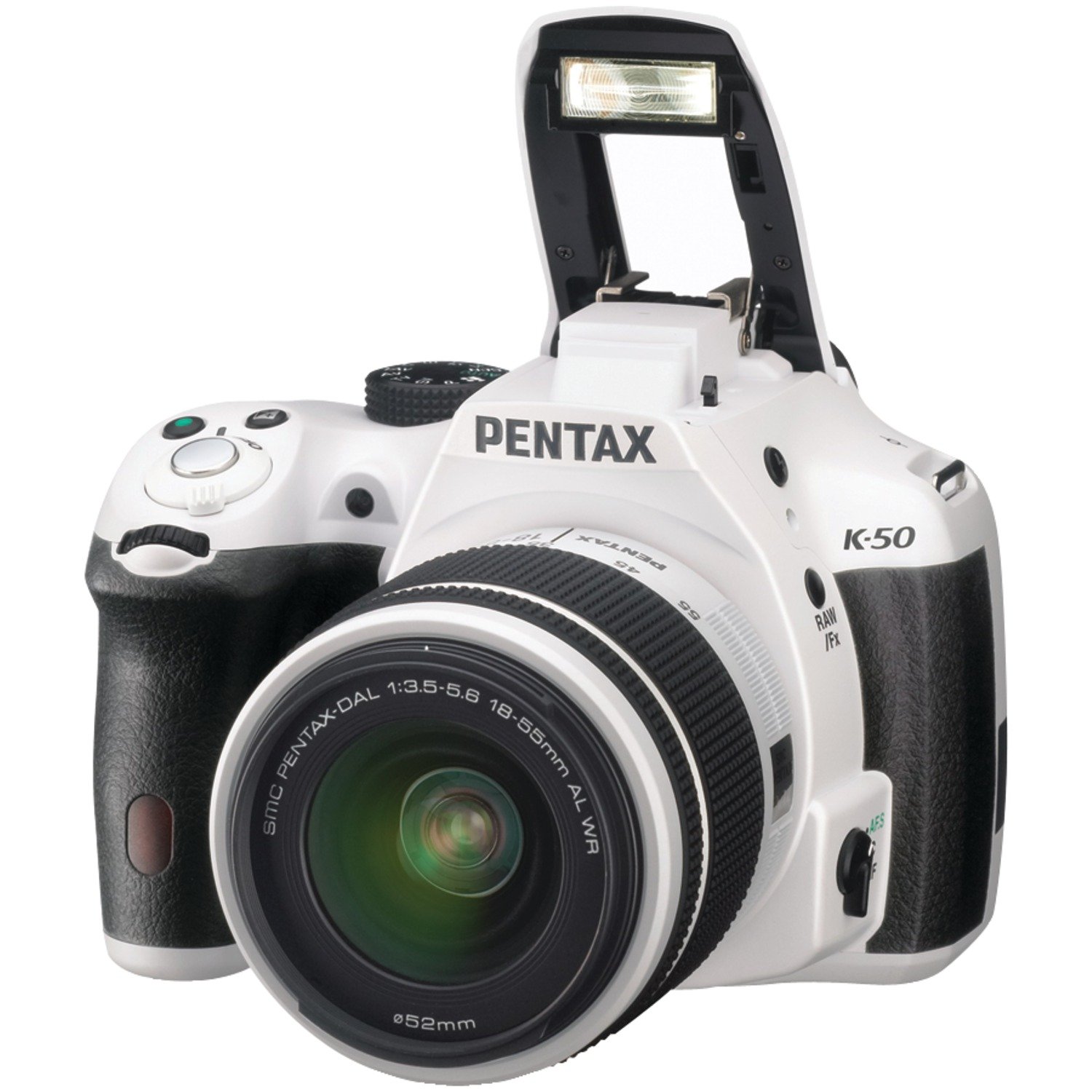 Pentax K-50 16MP Digital SLR Camera with 3-Inch LCD - Body Only (White)