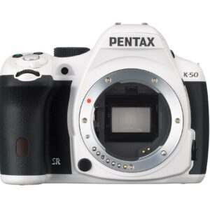 Pentax K-50 16MP Digital SLR Camera with 3-Inch LCD - Body Only (White)