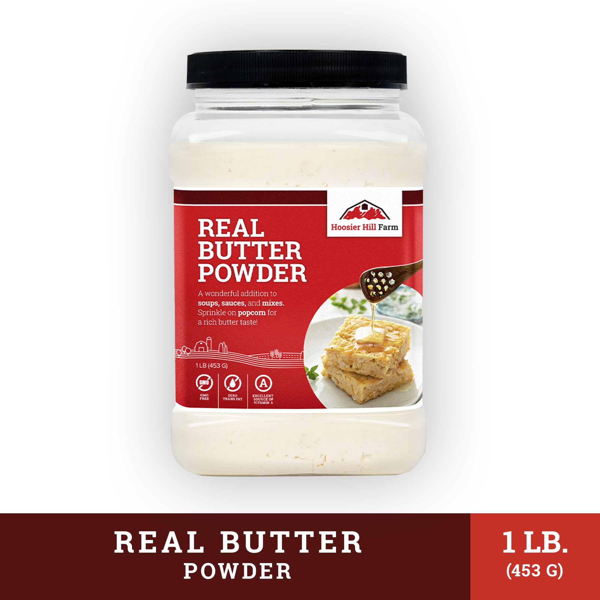 Hoosier Hill Farm Real Butter Powder, 1LB (Pack of 1)