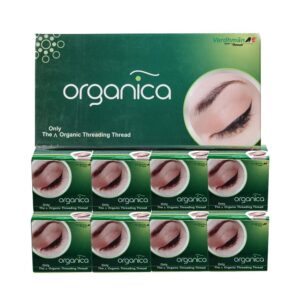 organica eyebrow thread box of 8 spools
