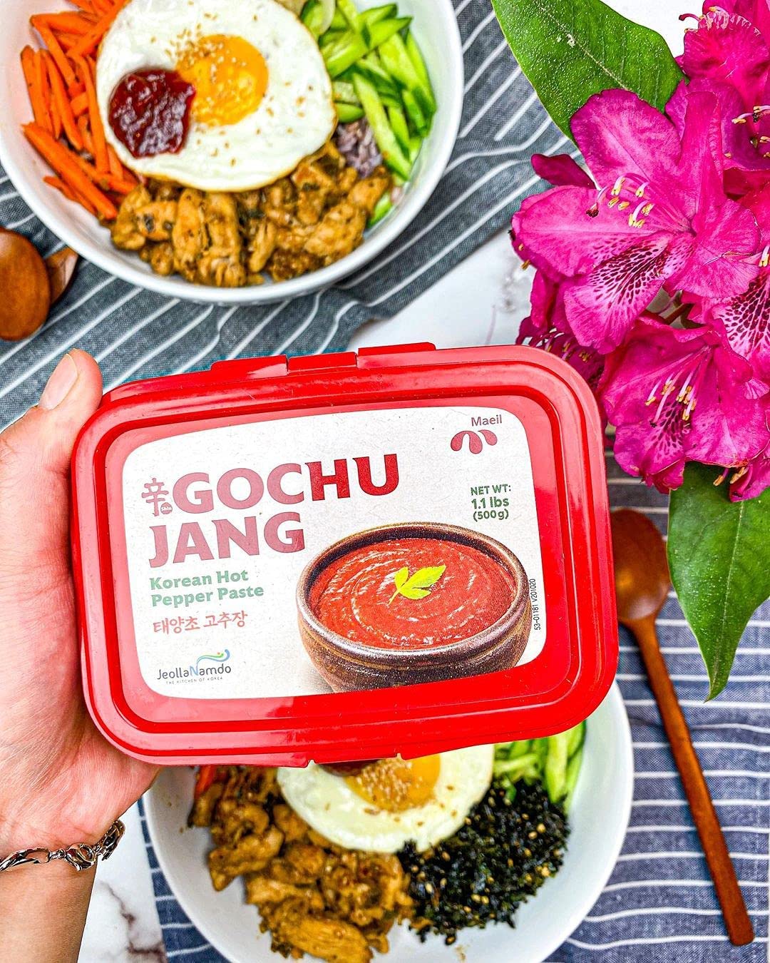 Maeil Spicy Korean Gochujang Paste [ Hot Pepper Paste ] Traditional Fermented Chili Pepper Paste, Perfect Jang Sauce for Dips and Marinades [ Korean Chili Paste] 500g