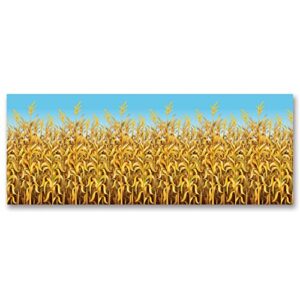 beistle decorative cornstalks backdrop