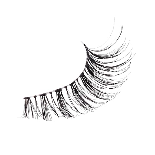 KISS So Wispy, False Eyelashes, Style #11', 12 mm, Includes 5 Pairs Of Lashes, Contact Lens Friendly, Easy to Apply, Reusable Strip Lashes, Glue On, Mulitpack