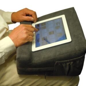 Laptop Easel, Lap Desk Pillow. Ergonomic Laptop Computer Desk & Desktop Book Stand with Orthopedic Wrist Support.