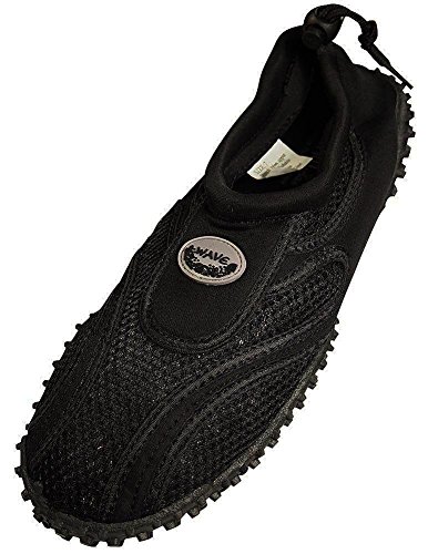 Easy USA Women's Wave Water Shoes (9, Black/Black)