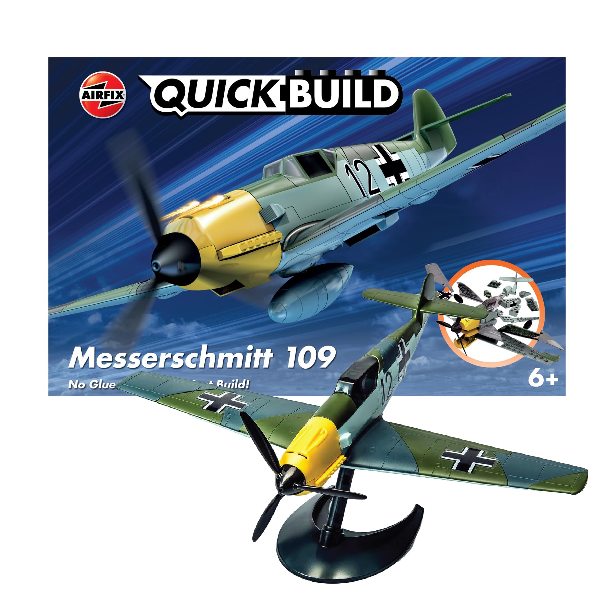 Airfix Quickbuild Messerschmitt 109 Airplane Model Kit