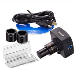 amscope mu1003-ck 10mp live video usb3.0 digital microscope camera 10 mp + calibration kit