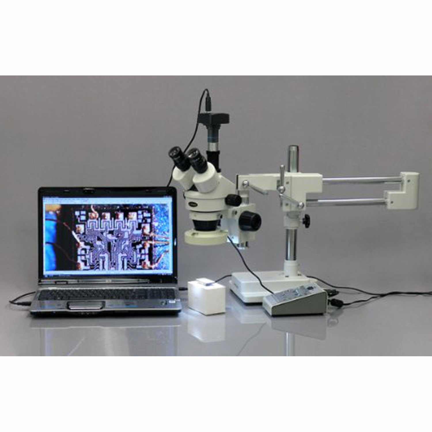 AmScope MU1003-CK 10MP Live Video USB3.0 Digital Microscope Camera 10 MP + Calibration Kit